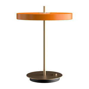 Oranžová LED stolová lampa so stmievačom s kovovým tienidlom (výška  41,5 cm) Asteria Table – UMAGE