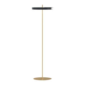 Antracitovosivá LED stojacia lampa so stmievačom s kovovým tienidlom (výška  151 cm) Asteria Floor – UMAGE