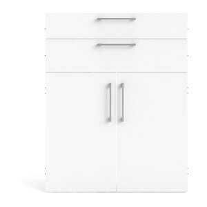 Biely komponent pre modulárny policový systém 84x105 cm Prima – Tvilum