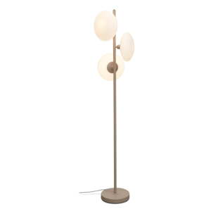 Krémovobiela stojacia lampa so skleneným tienidlom (výška  161 cm) Sapporo – it's about RoMi