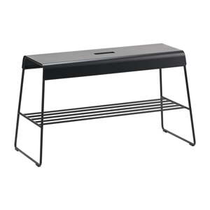 Čierny kovový stojan s lavicou A-Bench – Zone