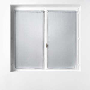 Sivé voálové záclony v súprave 2 ks 60x90 cm Sandra – douceur d'intérieur