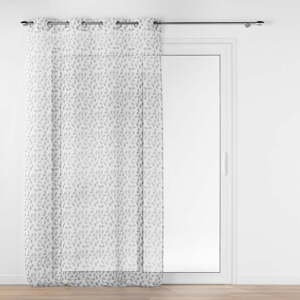 Sivá voálová záclona 137x280 cm Farandole – douceur d'intérieur