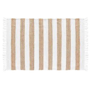 Koberec v bielo-prírodnej farbe 50x80 cm Sagane – douceur d'intérieur