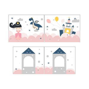 Detský záves k posteli 4 ks 195x75 cm Princess Sophie – Vipack