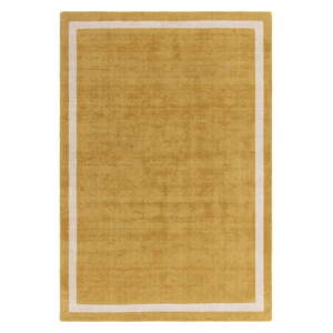 Okrovožltý ručne tkaný vlnený koberec 200x300 cm Albi – Asiatic Carpets