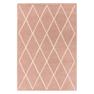 Ružový ručne tkaný vlnený koberec 160x230 cm Albany – Asiatic Carpets