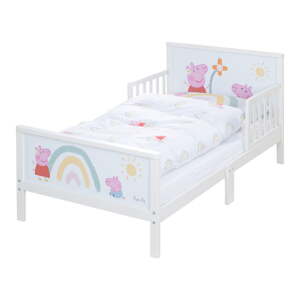 Biela detská posteľ 70x140 cm Peppa Pig – Roba