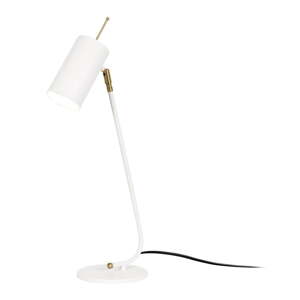 Biela stolnová lampa s kovovým tienidlom (výška 55 cm) Sivani – Opviq lights