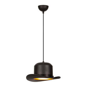 Čierne závesné svietidlo s kovovým tienidlom ø 30 cm Sivani – Opviq lights