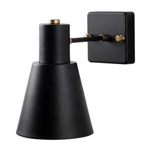 Nástenné svietidlo v čiernej a zlatej farbe ø 14 cm Funnel – Opviq lights