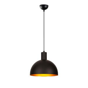 Závesné svietidlo v čiernej a zlatej farbe s kovovým tienidlom ø 30 cm Sivani – Opviq lights