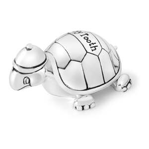 Kovová škatuľka na prvý zúbok ø 8x3 cm Turtle – Zilverstad
