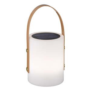 Bielo-hnedá LED stolová lampa (výška 34 cm) Bari – Fischer & Honsel
