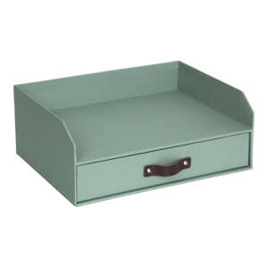 Zelený kartónový organizér do zásuvky/na dokumenty Walter Canvas Paper Laminate – Bigso