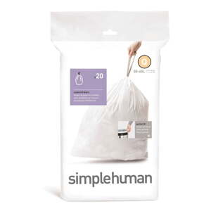 Vrecia na odpadky 20 ks 65 l – simplehuman