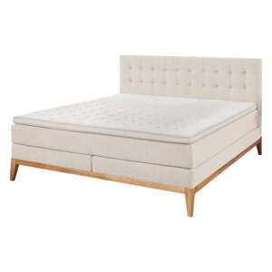 Béžová boxspring posteľ 180x200 cm Westwood – Rojaplast