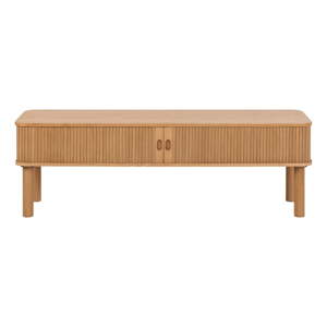 TV stolík v dekore duba v prírodnej farbe 140x45 cm Langley – Actona