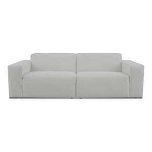Biela pohovka z textílie buklé 228 cm Roxy – Scandic
