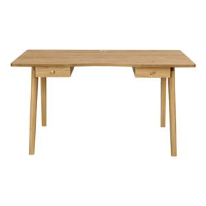 Pracovný stôl v dekore duba 70x140 cm Nice – Woodman