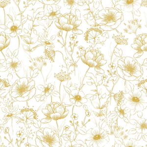 Detská tapeta 10 m x 50 cm Flowers Botany – Lilipinso