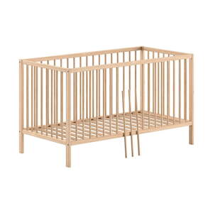 Postieľka z borovicového dreva 70x140 cm v prírodnej farbe DINO – Vipack