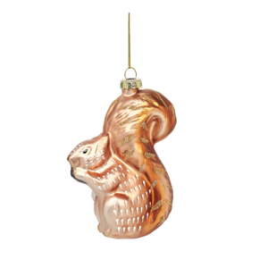 Sklenená ručne vyrobená vianočná ozdoba 11 cm Squirrel – Sass & Belle