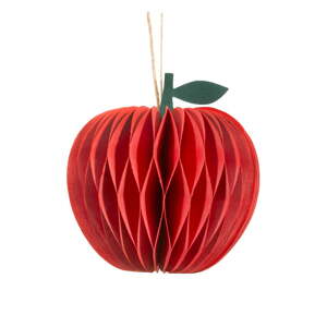 Papierová ručne vyrábaná vianočná ozdoba ø 8 cm Honeycomb Apple – Sass & Belle