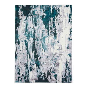 Koberec v petrolejovo-svetlosivej farbe 80x150 cm Apollo – Think Rugs