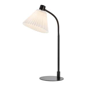 Bielo-čierna stolová lampa s textilným tienidlom (výška 59 cm) Mira – Markslöjd