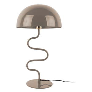 Svetlohnedá stolová lampa s kovovým tienidlom (výška 54 cm) Twist – Leitmotiv