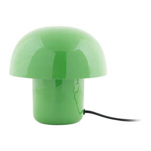 Zelená stolová lampa s kovovým tienidlom (výška 20 cm) Fat Mushroom – Leitmotiv