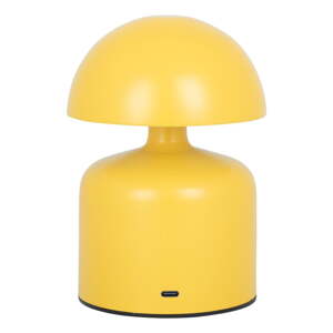 Žltá stolová lampa s kovovým tienidlom (výška 15 cm) Impetu – Leitmotiv