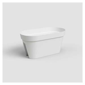 Závesný kvetináč na zábradlie z recyklovaného plastu 60 cm Capri – Artevasi