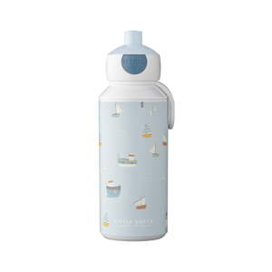 Detská fľaša v bielej a svetlomodrej farbe 400 ml Sailors bay – Mepal