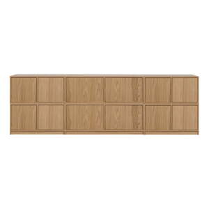 TV zostava v dekore duba v prírodnej farbe 264x88 cm Modulair – vtwonen