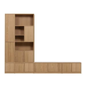 TV zostava v dekore duba v prírodnej farbe 304x243 cm Modulair – vtwonen