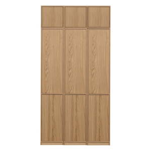 Modulárna knižnica v dekore duba v prírodnej farbe 120x243 cm Modulair – vtwonen