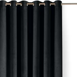Čierny zamatový dimout záves 530x225 cm Velto – Filumi