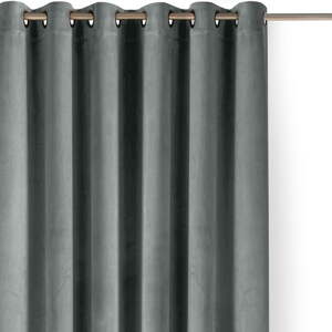 Sivý zamatový dimout záves 400x270 cm Velto – Filumi