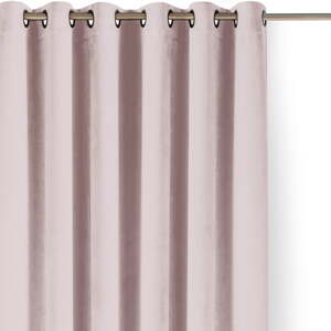 Svetloružový zamatový dimout záves 265x225 cm Velto – Filumi