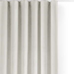 Krémový zamatový dimout záves 400x250 cm Velto – Filumi