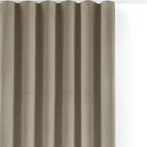 Béžový zamatový dimout záves 200x250 cm Velto – Filumi