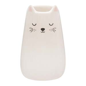 Krémovobiela váza z dolomitu (výška  10,5 cm) Cat – Sass & Belle