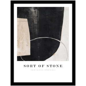 Obraz 32x42 cm Sort Of Stone   – Malerifabrikken