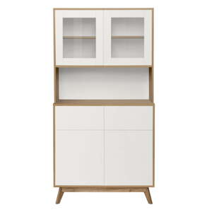 Kredenc v dekore duba v bielo-prírodnej farbe 84x165 cm Skandi – Støraa