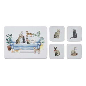 Prestieranie a tácky v súprave 8 ks Curious Cats – Cooksmart ®
