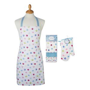Utierky, zástera a chňapka v súprave 5 ks Spotty Dotty – Cooksmart ®