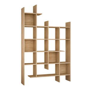 Knižnica v dekore duba v prírodnej farbe 122x188 cm Manco – Kalune Design