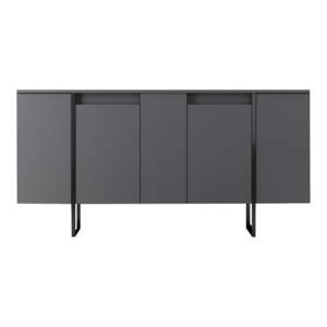 Antracitová nízka komoda 160x35 cm Luxe – Kalune Design